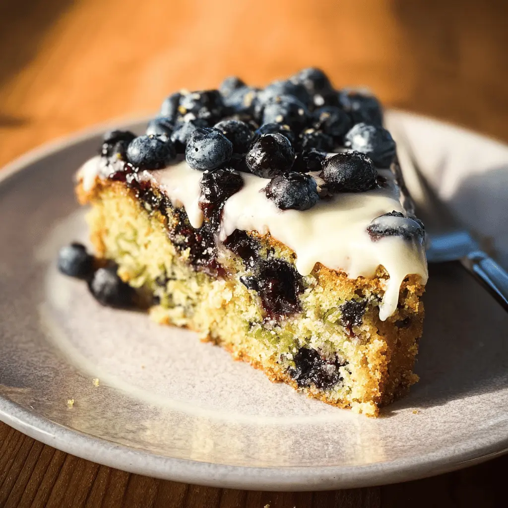 Moist Blueberry Zucchini Cake Recipe