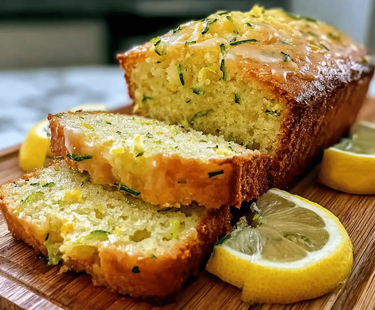 Moist Lemon Zucchini Bread Recipe