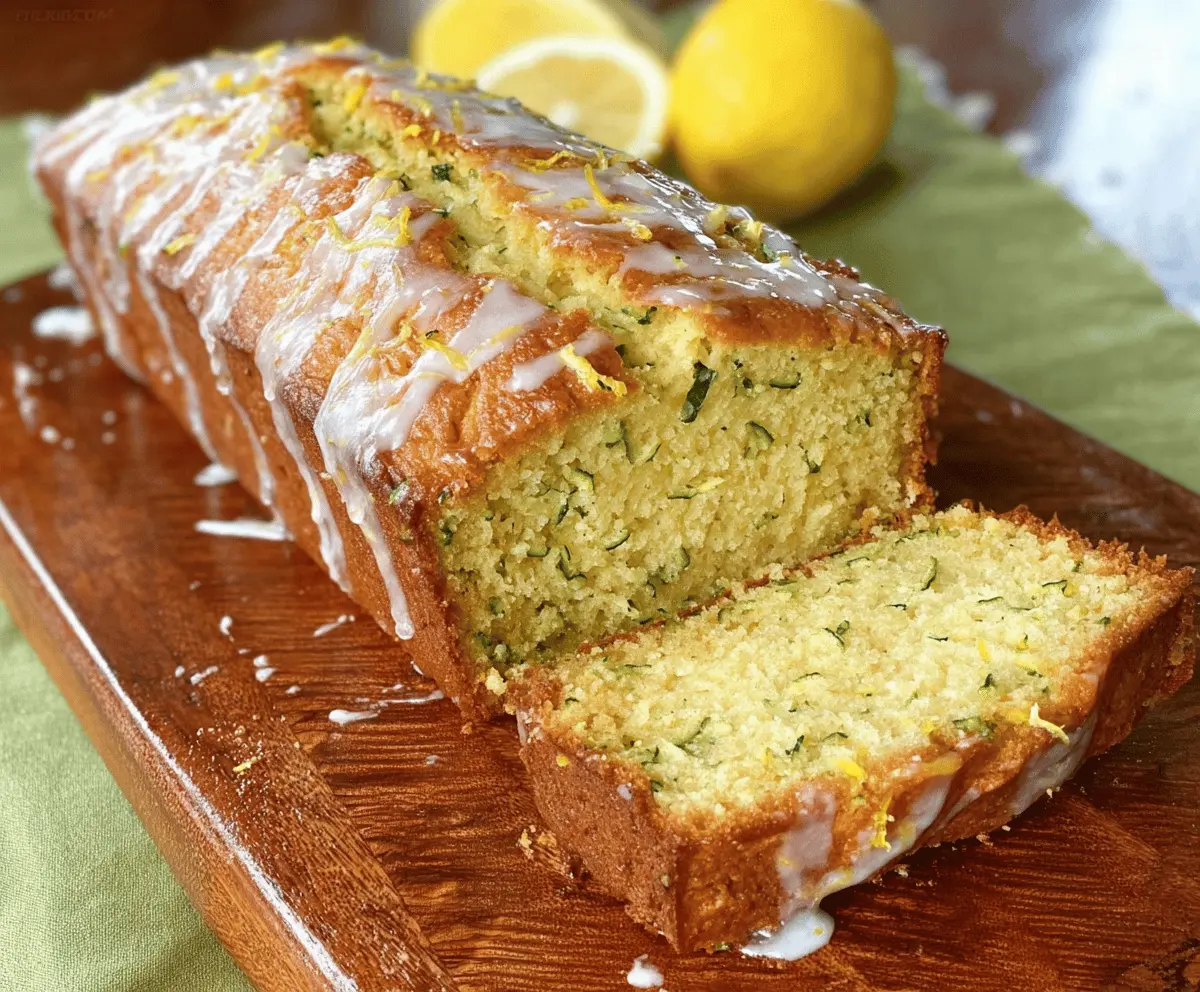 Moist Lemon Zucchini Bread Recipe