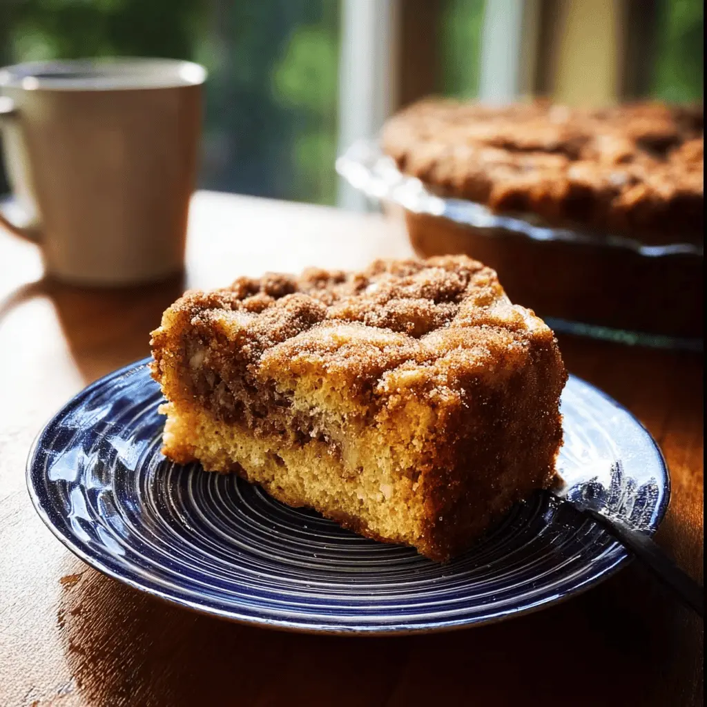 Moist Cinnamon Sugar Zucchini Coffee Cake Recipe