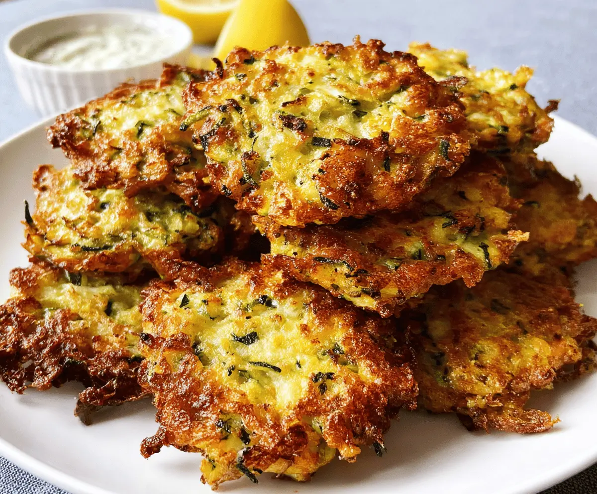 Crispy Zucchini Fritters Easy Recipe