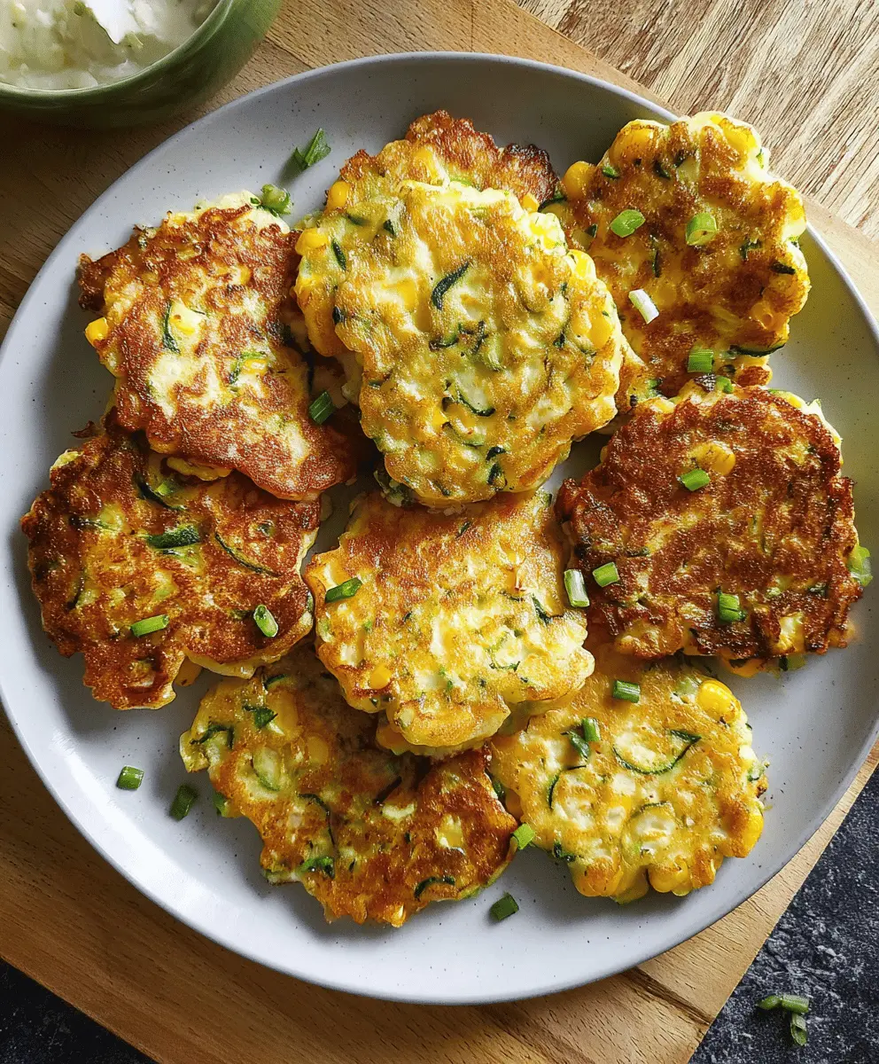 Easy Zucchini Corn Fritters Recipe for Summer