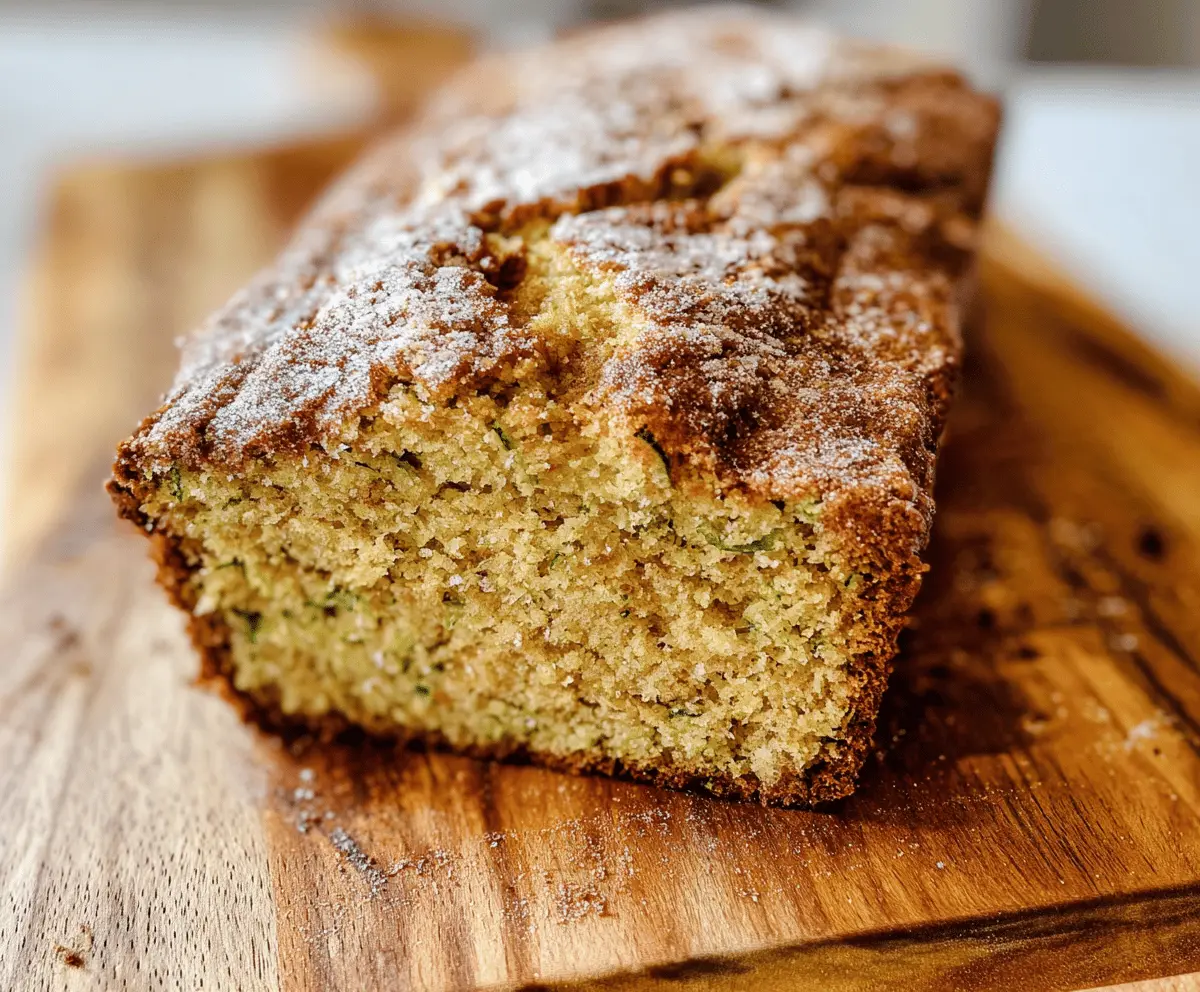 Moist Snickerdoodle Zucchini Bread Recipe