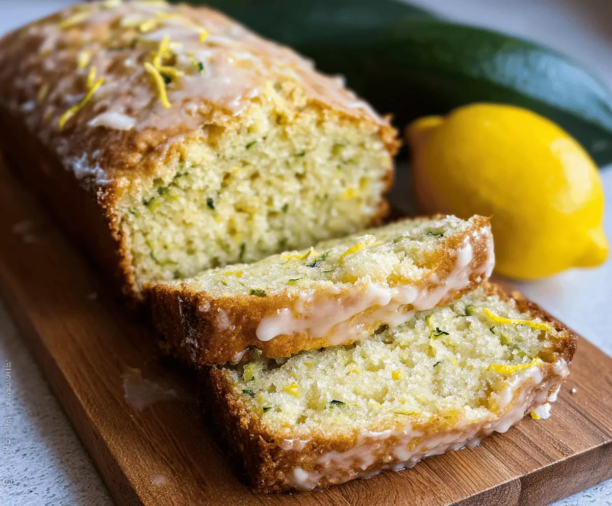 Moist Lemon Zucchini Bread Recipe