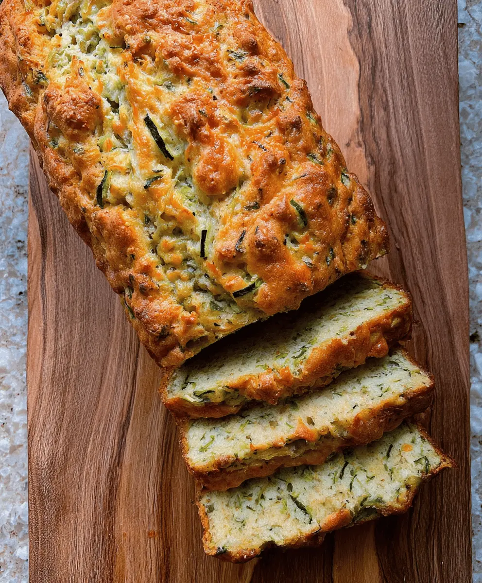 Moist Zucchini Cheese Bread Recipe