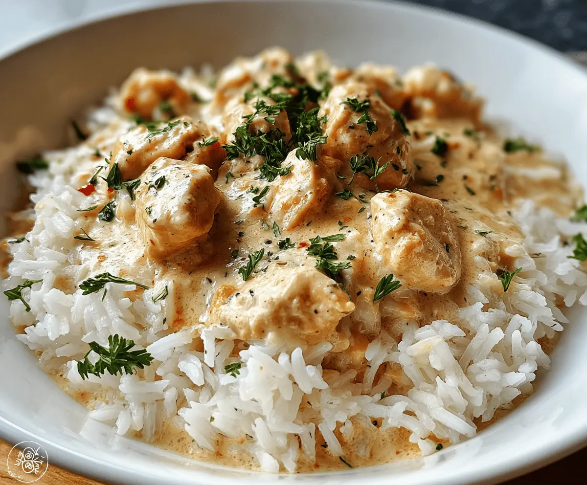 Easy Creamy Chicken and Rice Dinner Recipe