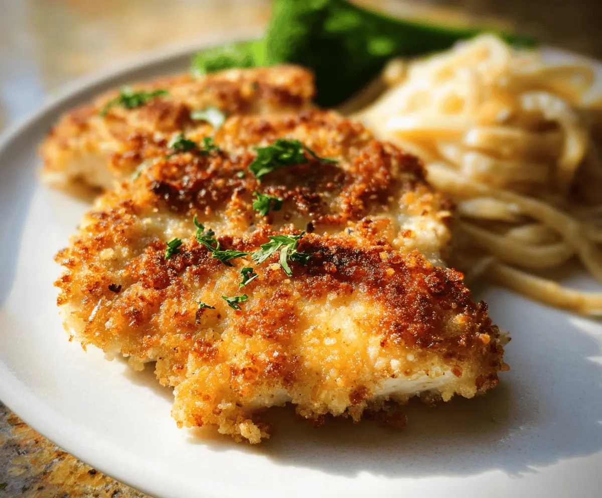 Crispy Parmesan Crusted Chicken Recipe