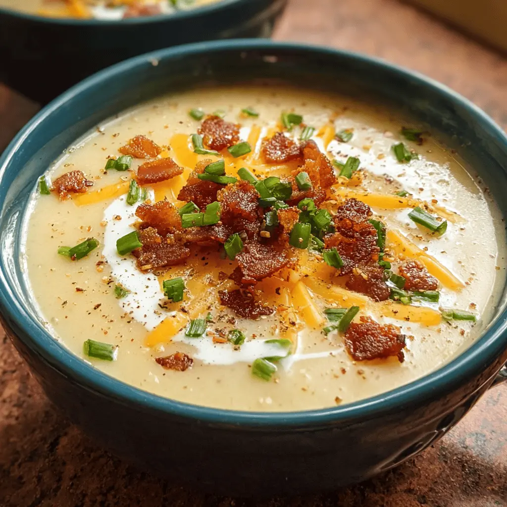 Easy Creamy Crockpot Potato Soup Recipe
