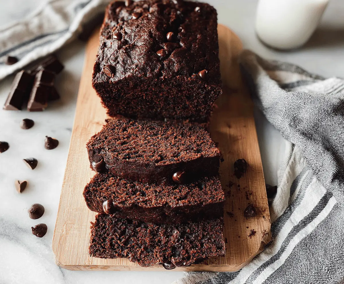 Healthy Chocolate Zucchini Bread Recipe