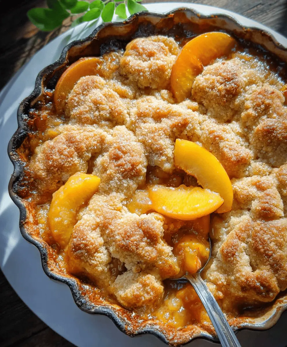 Easy Homemade Southern Peach Cobbler Recipe