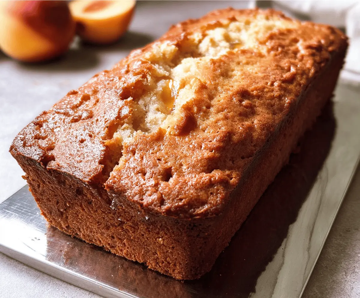 Moist Southern Peach Bread Recipe