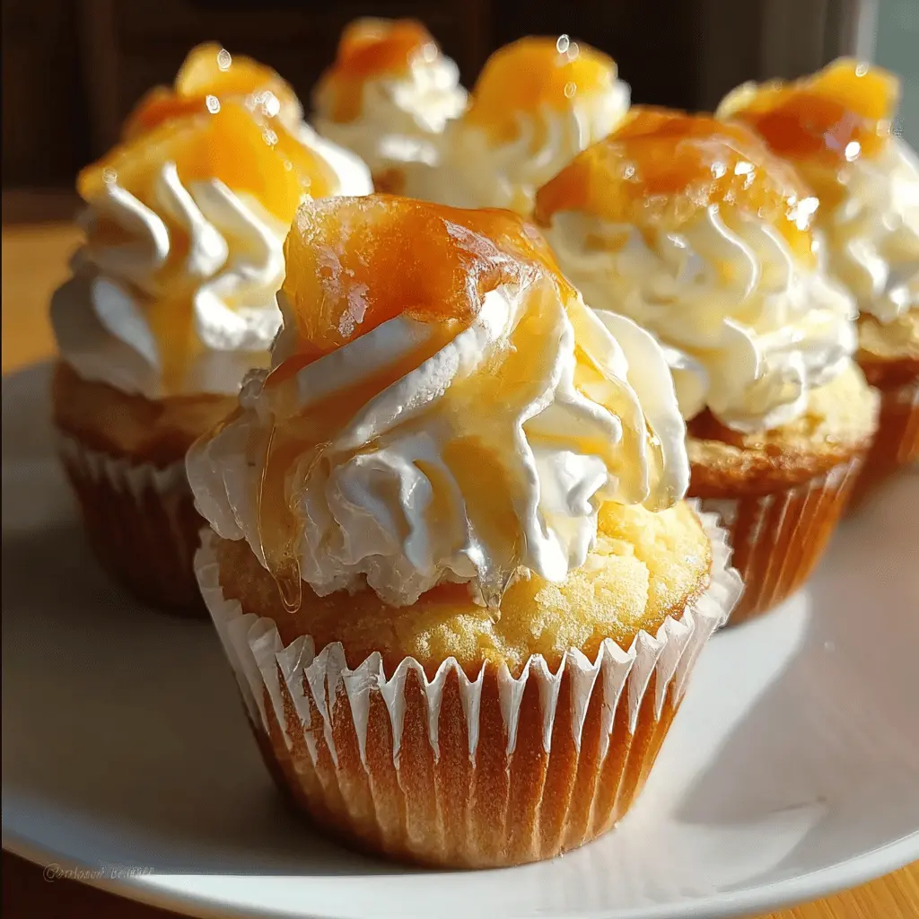 Honey Peach Cream Cheese Cupcakes Recipe