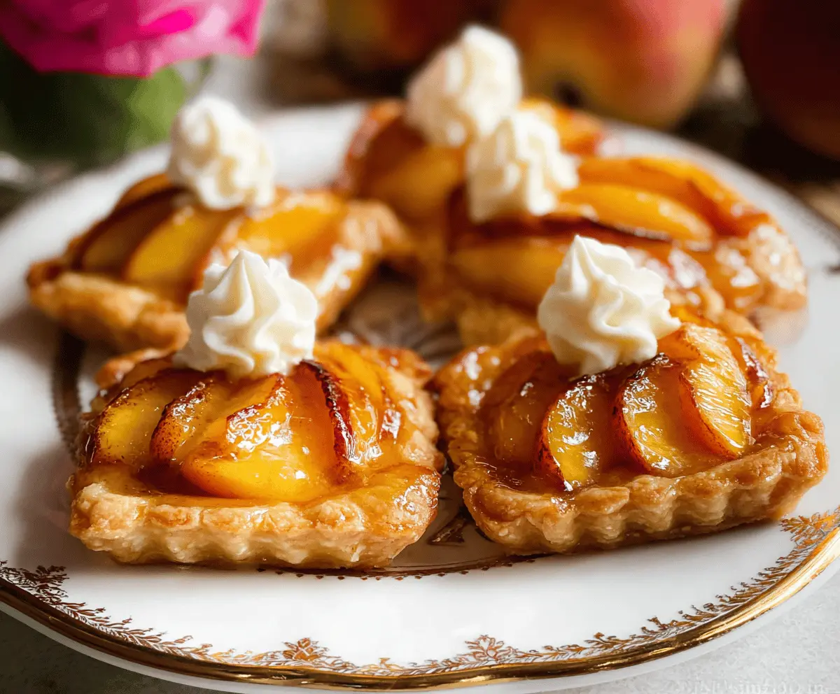 Mini Peach and Cream Cheese Tart Recipes