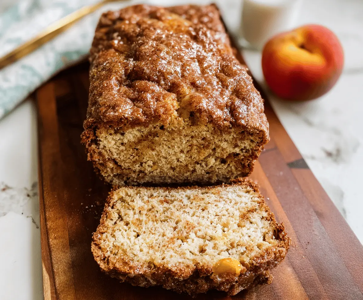 Easy Cinnamon Peach Bread Recipe