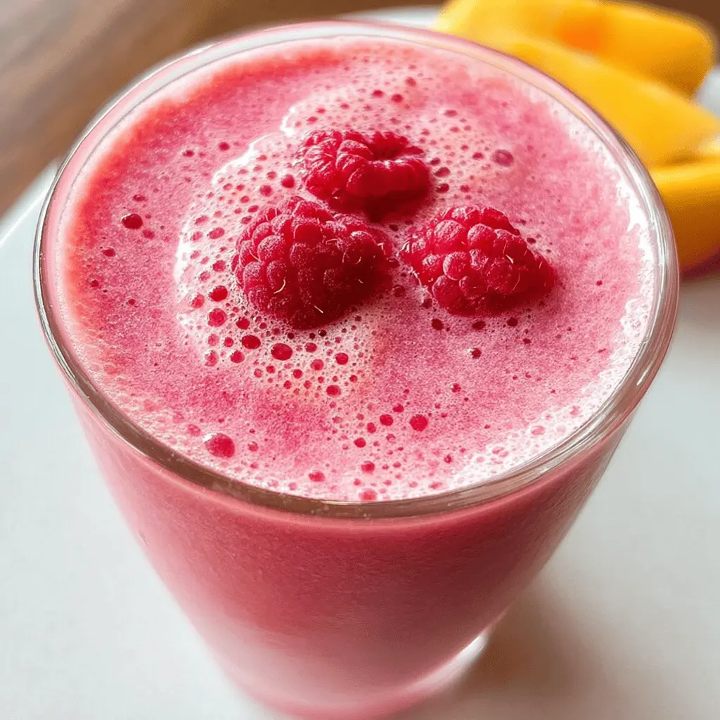 Refreshing Raspberry Peach Smoothie Recipe