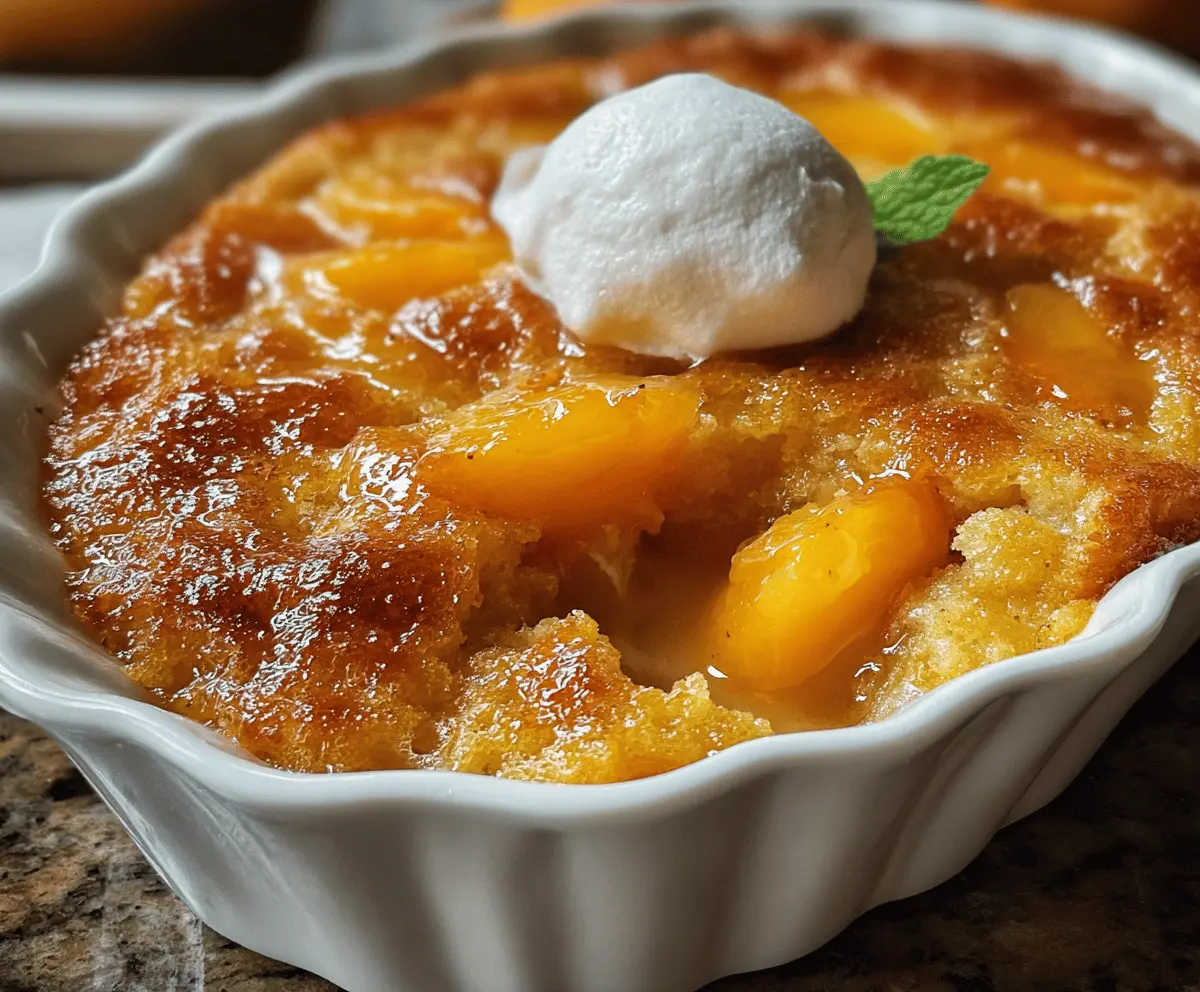 Easy Tennessee Peach Pudding Recipe