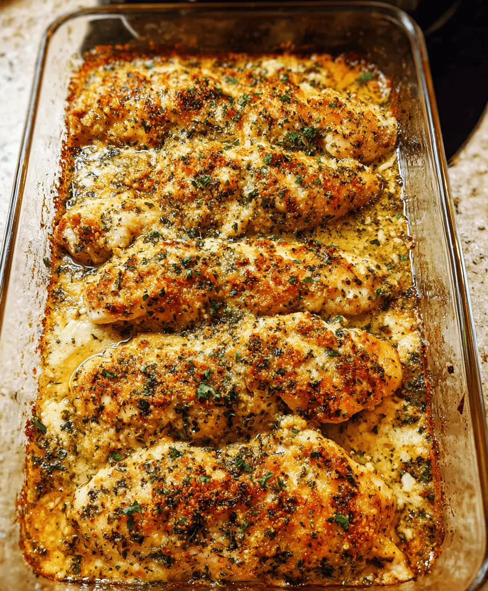 Easy Garlic Parmesan Chicken Bake Recipe
