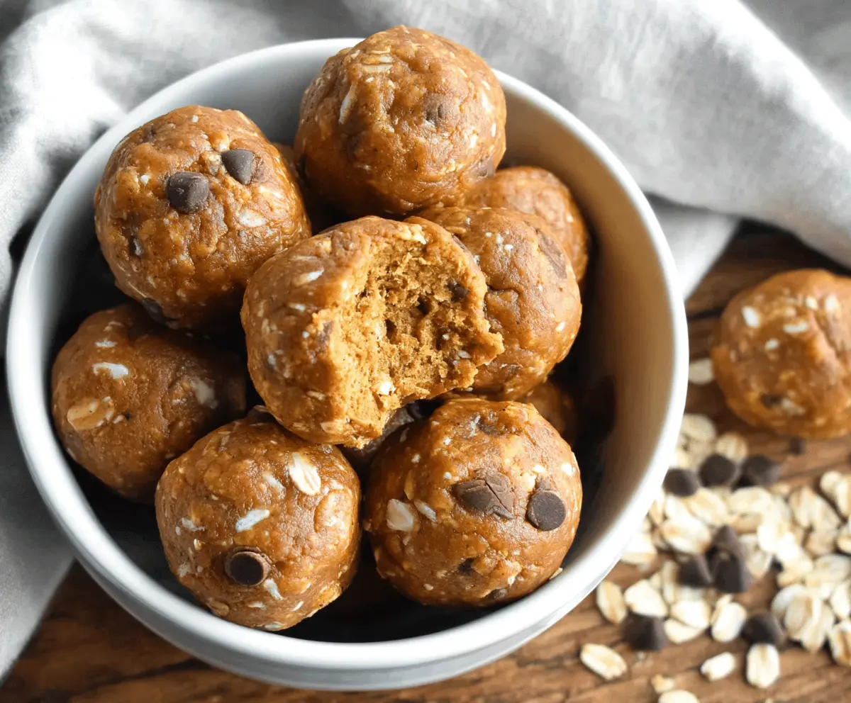 Almond Butter Pumpkin Protein Balls
