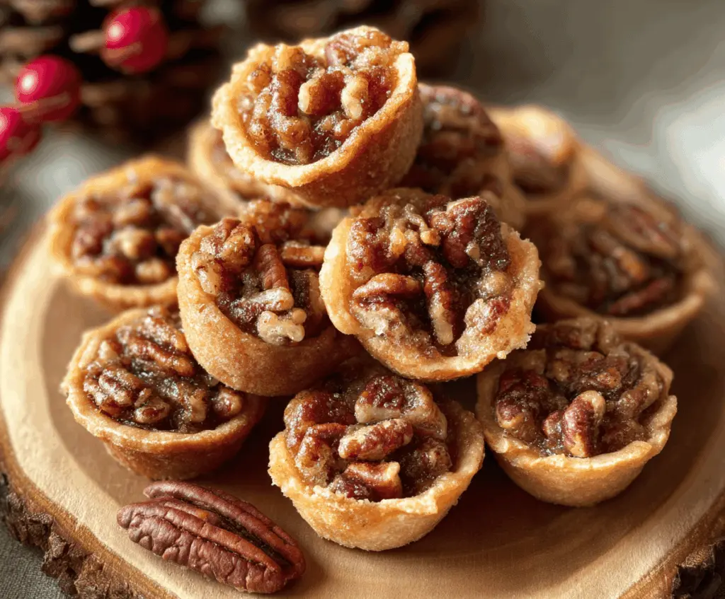 Delicious Pecan Pie Cookie Bites with caramelized pecans and golden crust, perfect for snacking or dessert