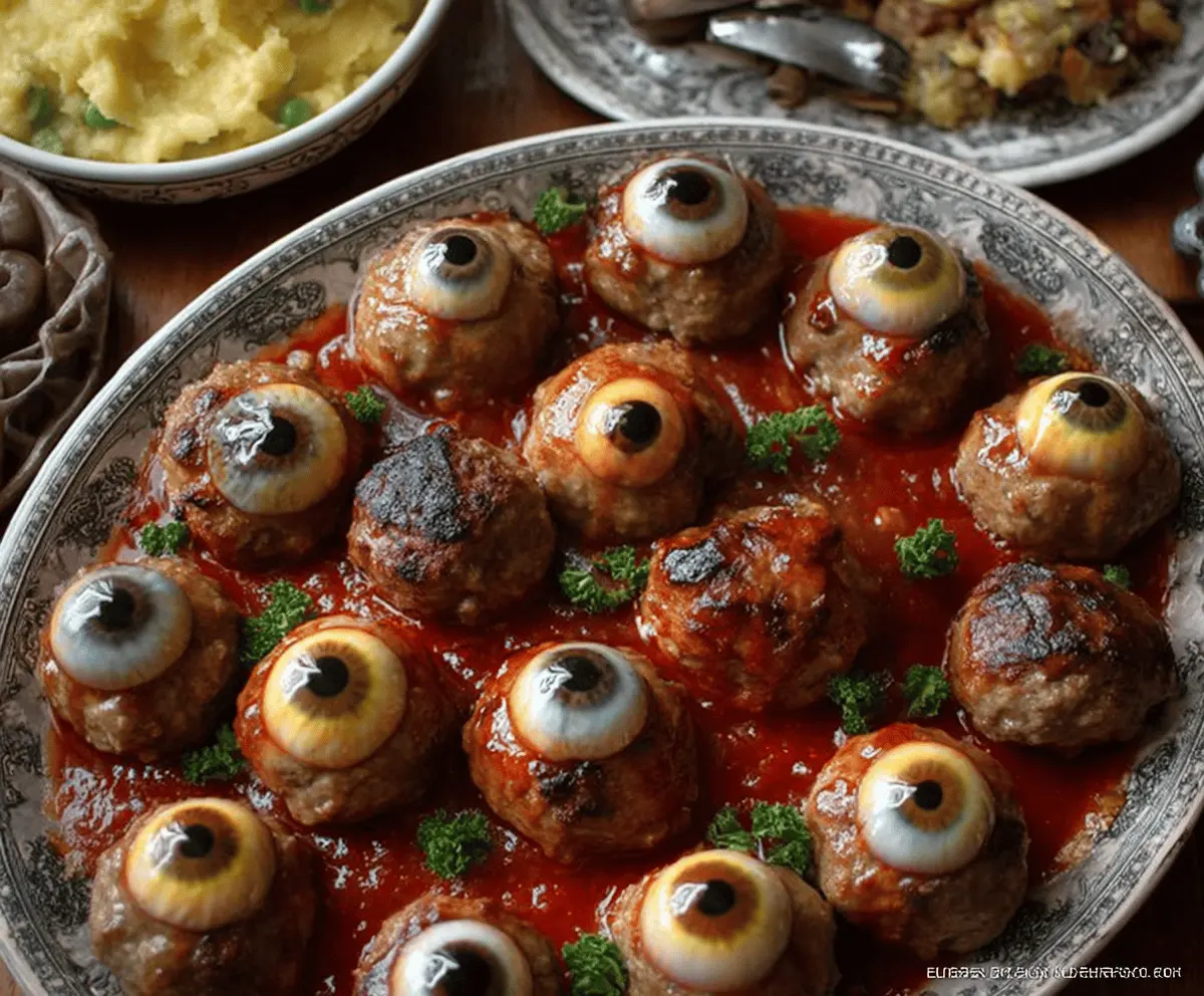 Cool Eyeball Meatballs Feast