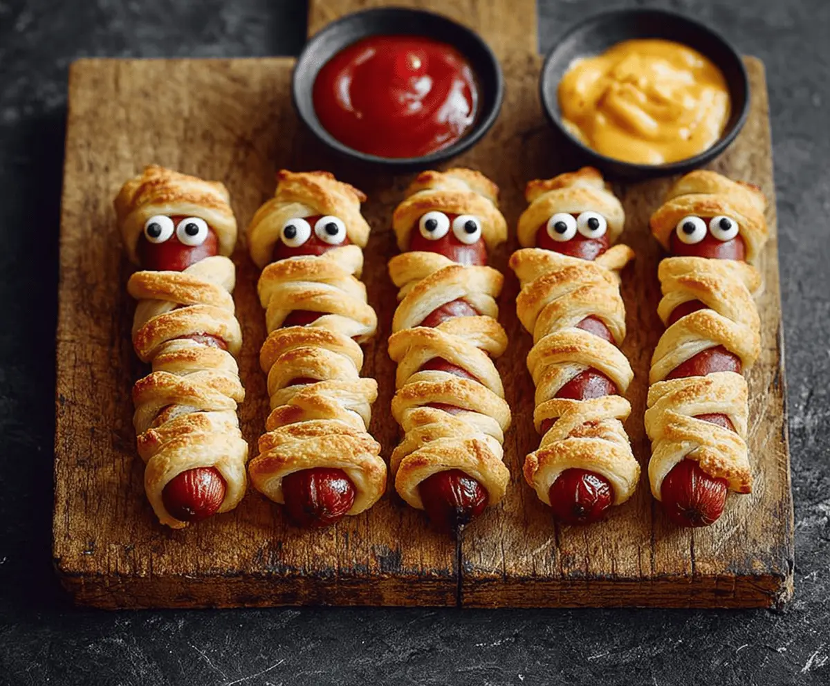 Halloween Mummy Sausages