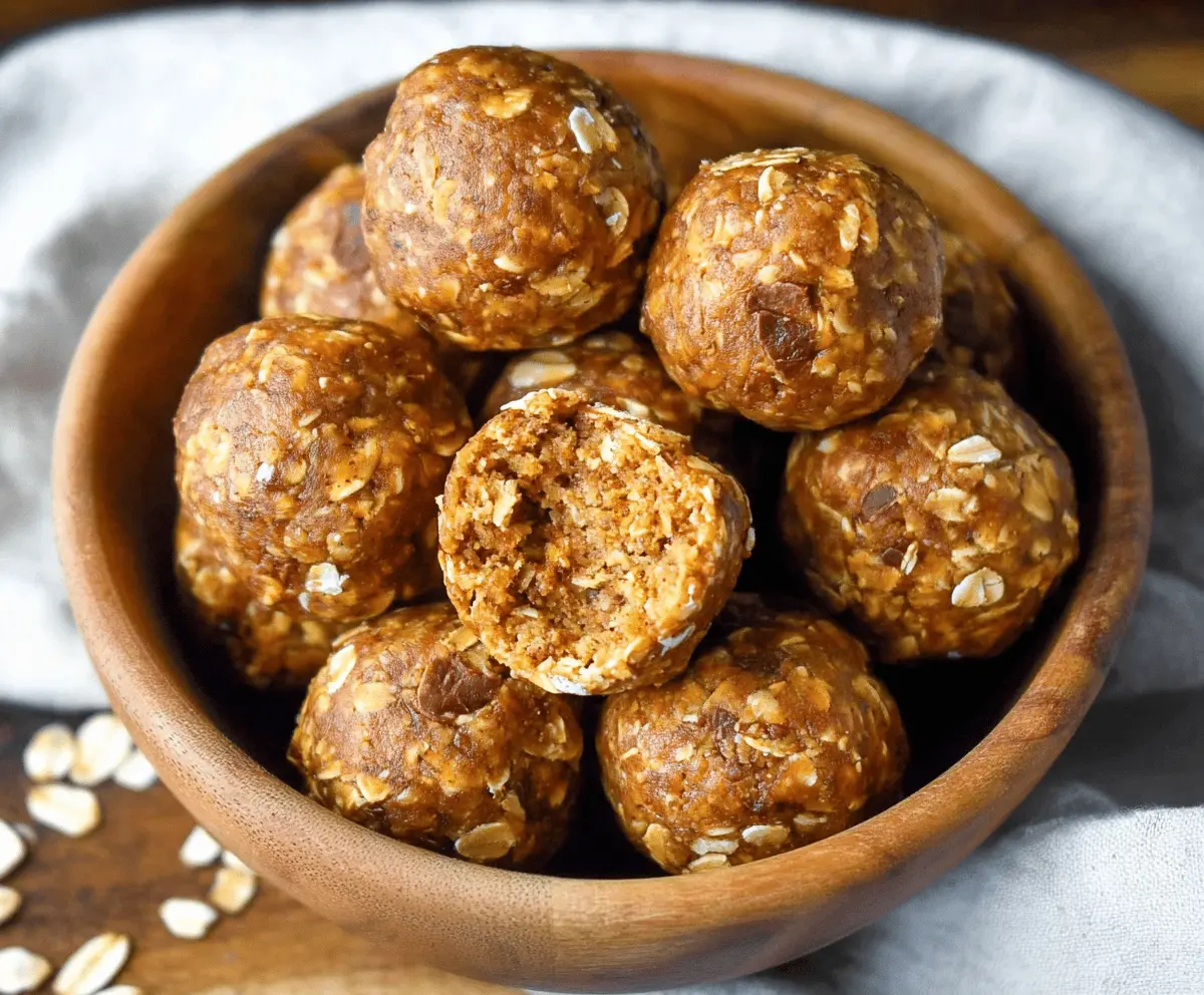 Oatmeal Pumpkin Protein Balls