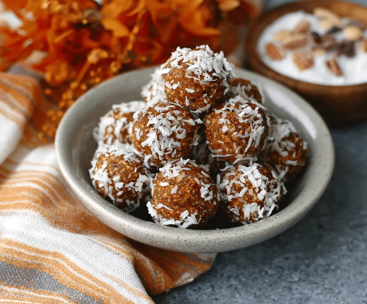 Pumpkin Coconut Energy Balls
