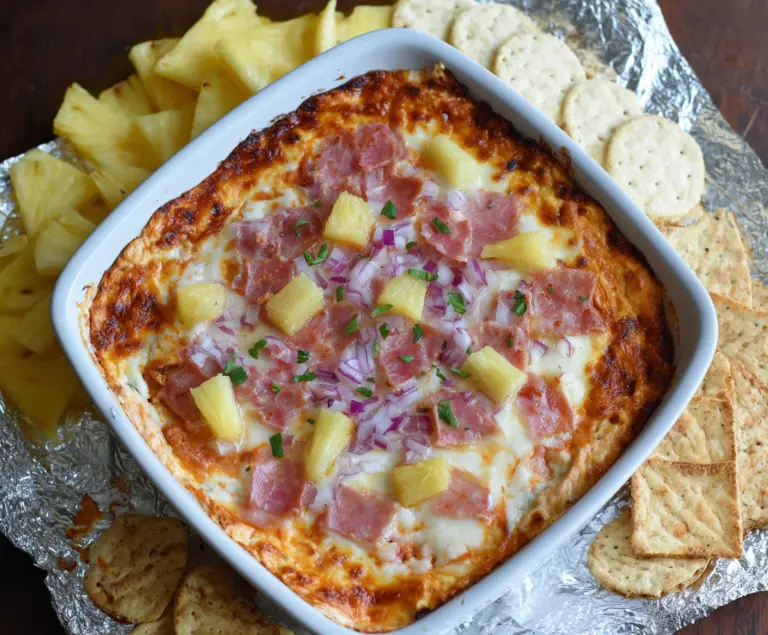 Baked Hawaiian Pizza Dip