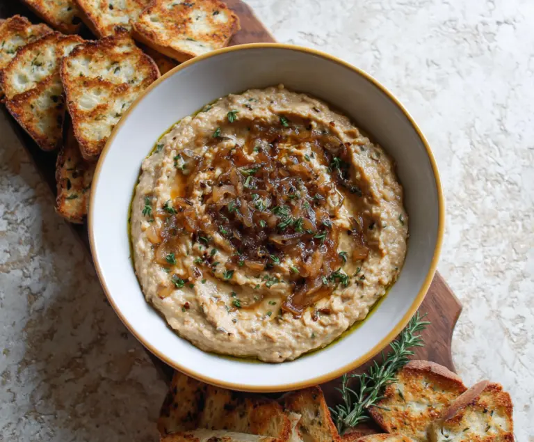 Caramelized Onion White Bean Dip