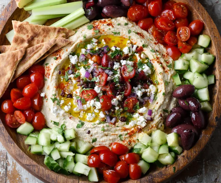 Mediterranean Hummus Dip Platter