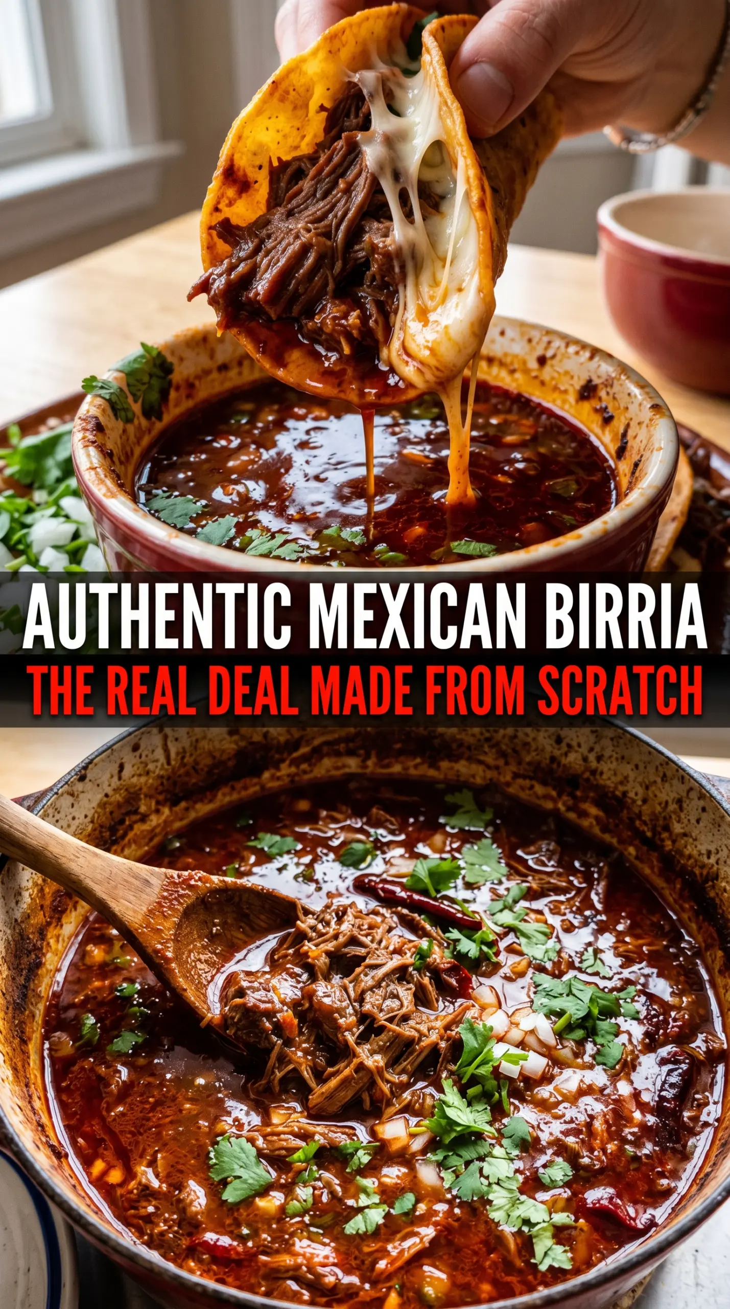 Authentic Mexican Birria rich smoky tender