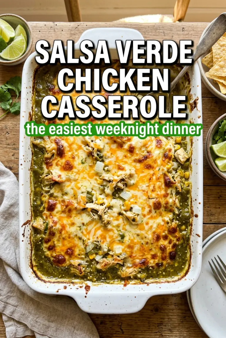 Salsa Verde Chicken Casserole