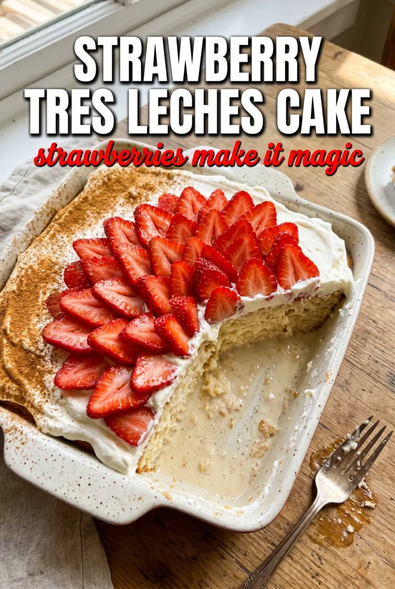 Strawberry Tres Leches Cake