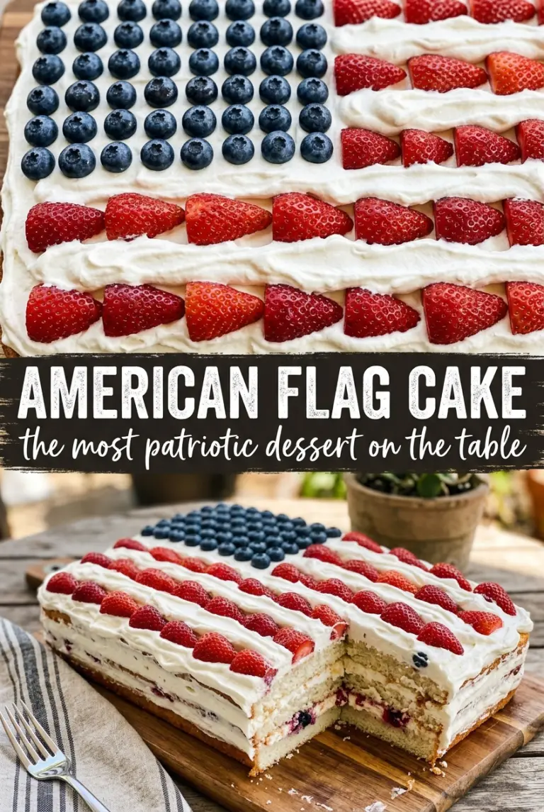 American Flag Cake