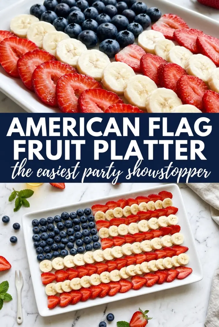 American Flag Fruit Platter
