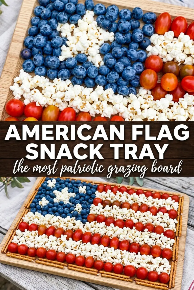 American Flag Snack Tray