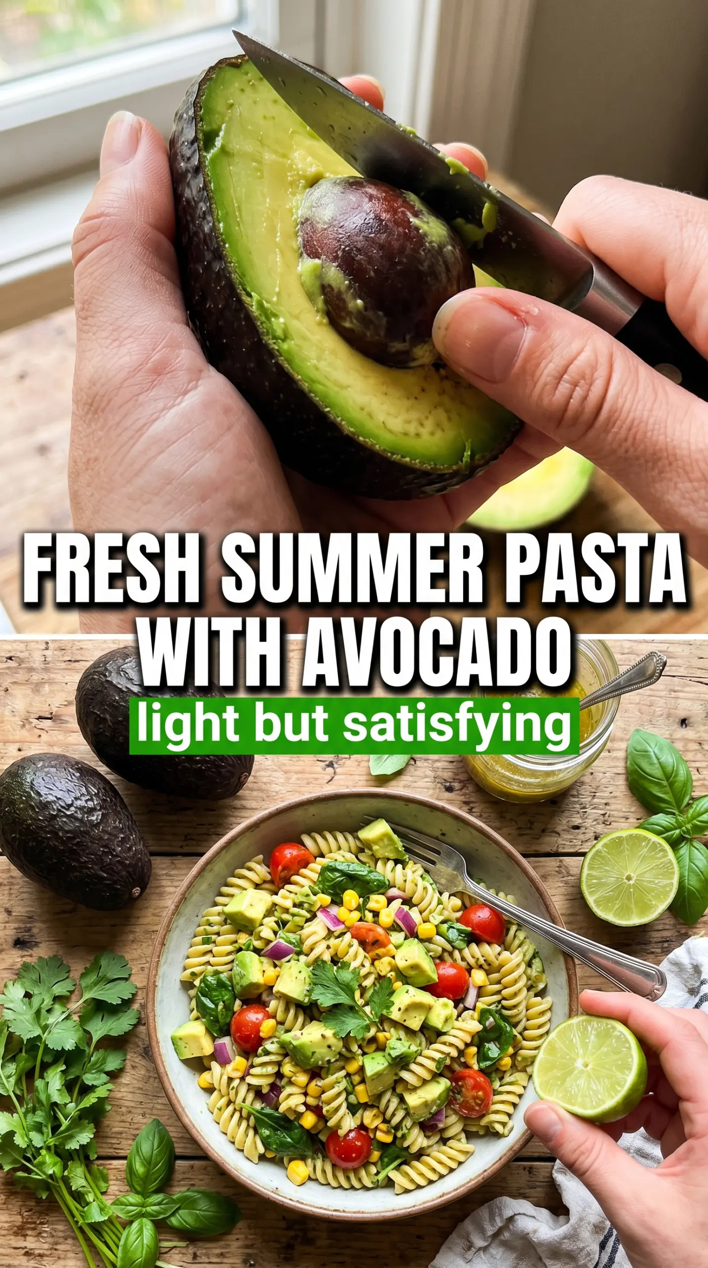 Avocado Pasta Salad creamy fresh