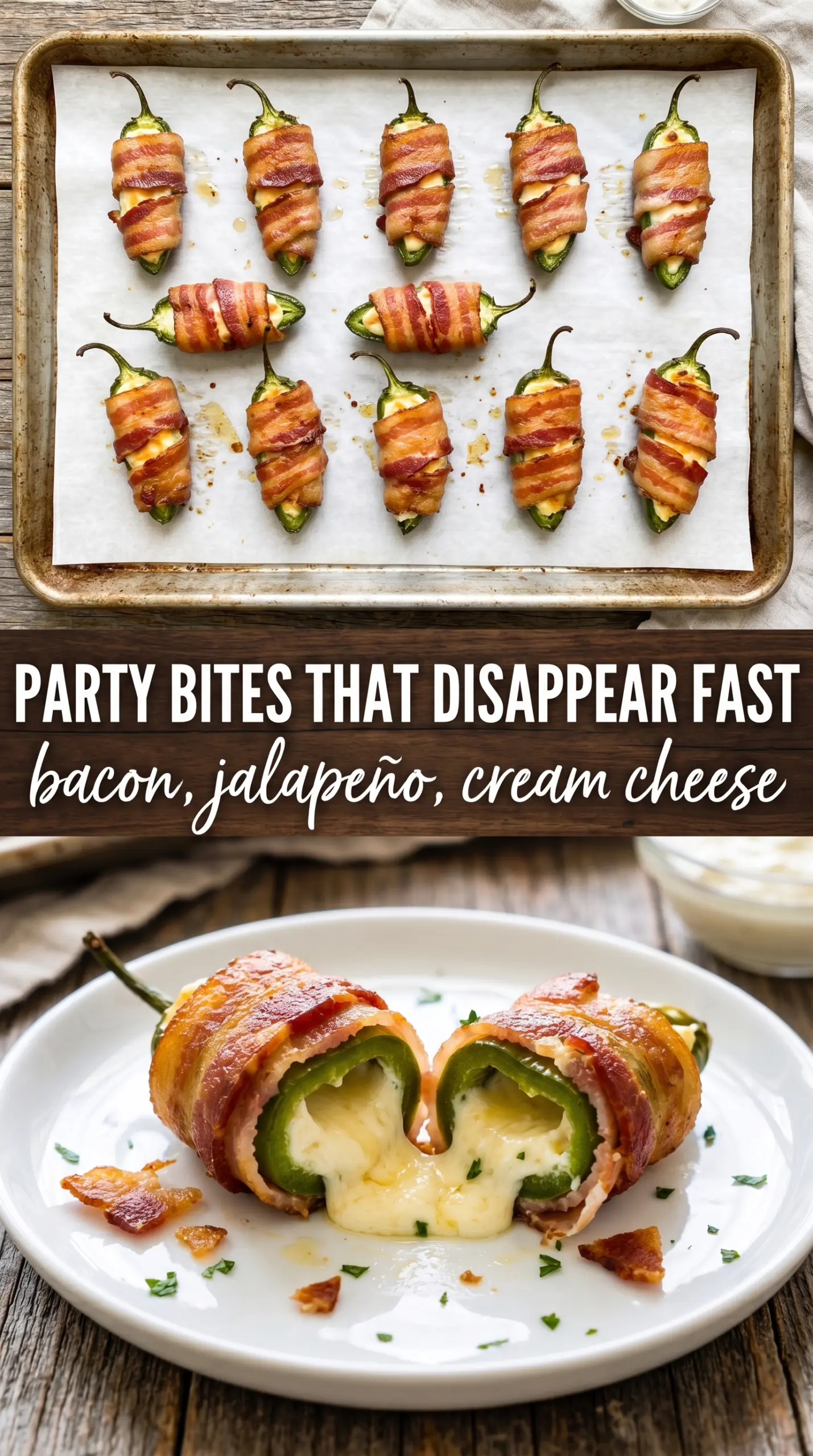 Bacon jalapeño popper bites crispy creamy spicy