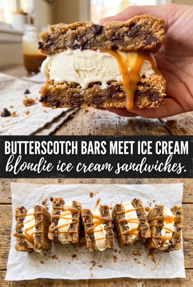 Blondie Ice Cream Sandwiches