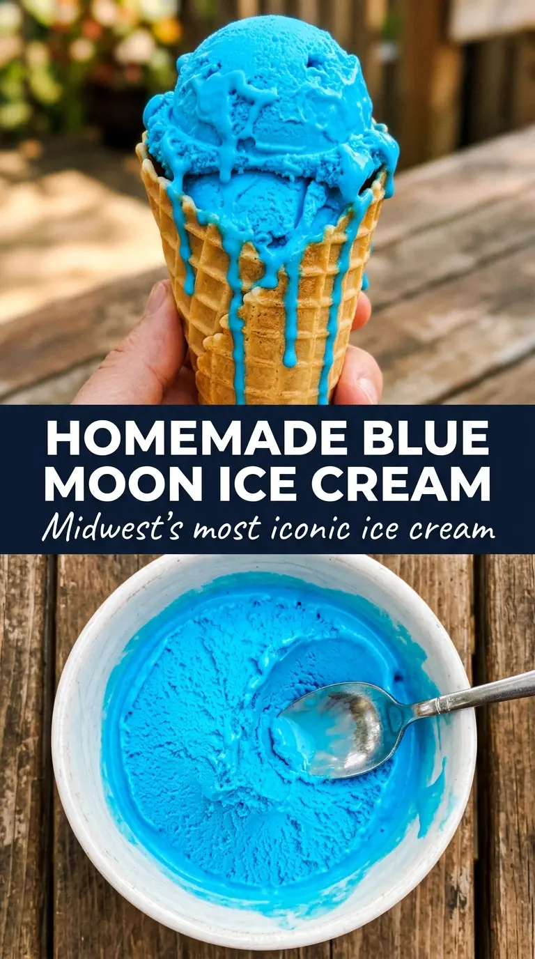 Blue Moon ice cream vivid almond citrus