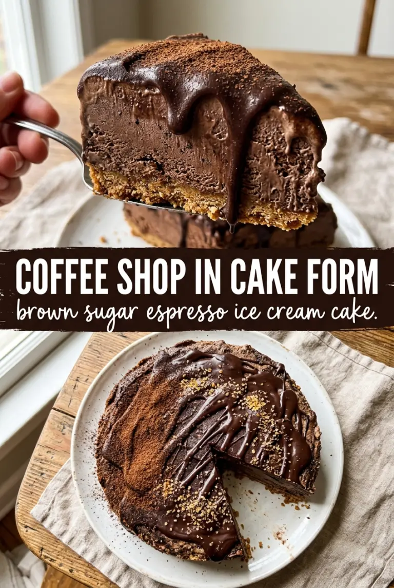 Brown Sugar Espresso Ice Cream Cake