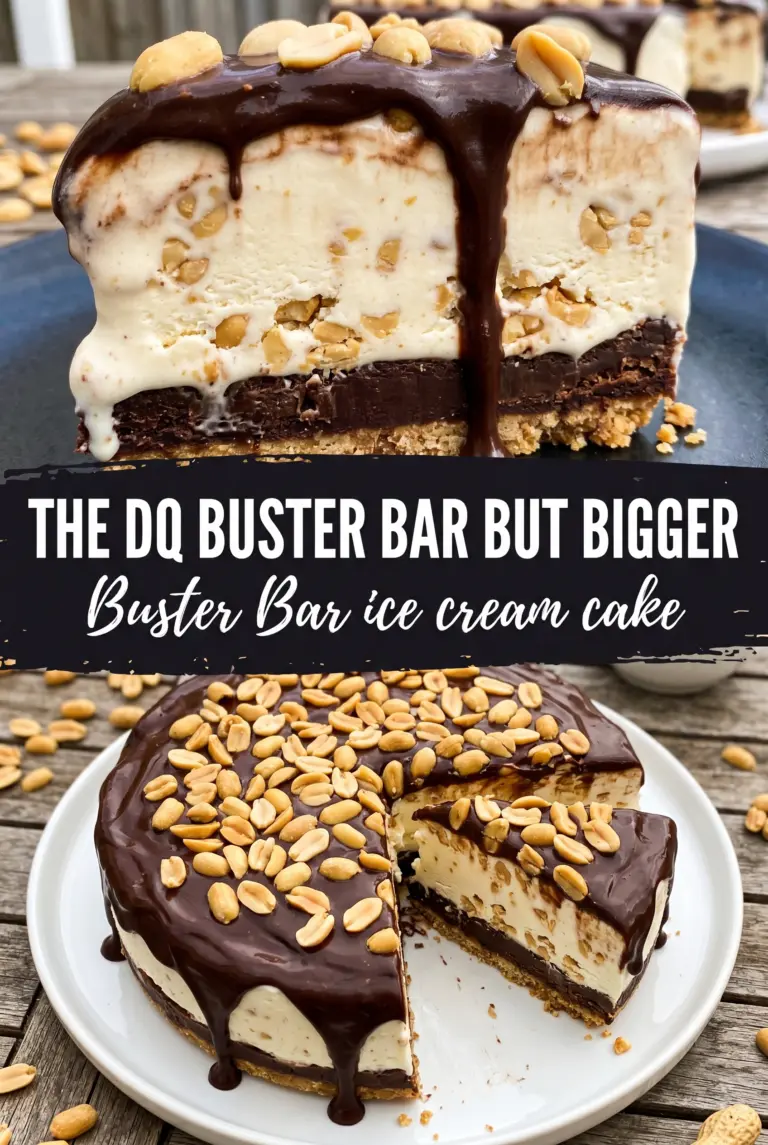 Buster Bar Ice Cream Cake