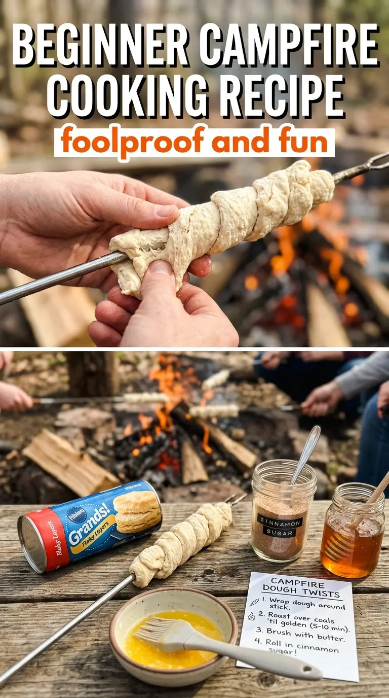 Campfire Bread spiral outdoor bread