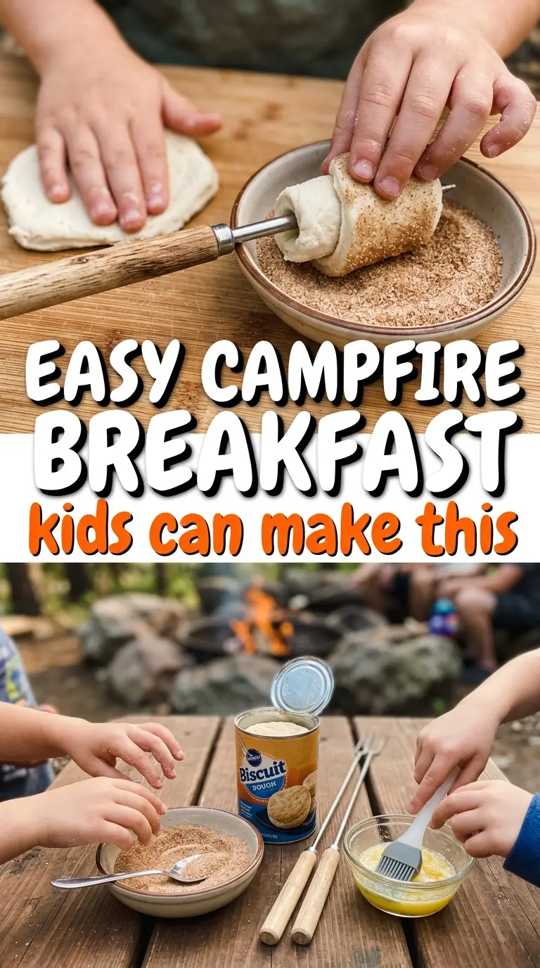 Campfire Cinnamon Roll Ups On A Stick roasted dessert cinnamon sugar