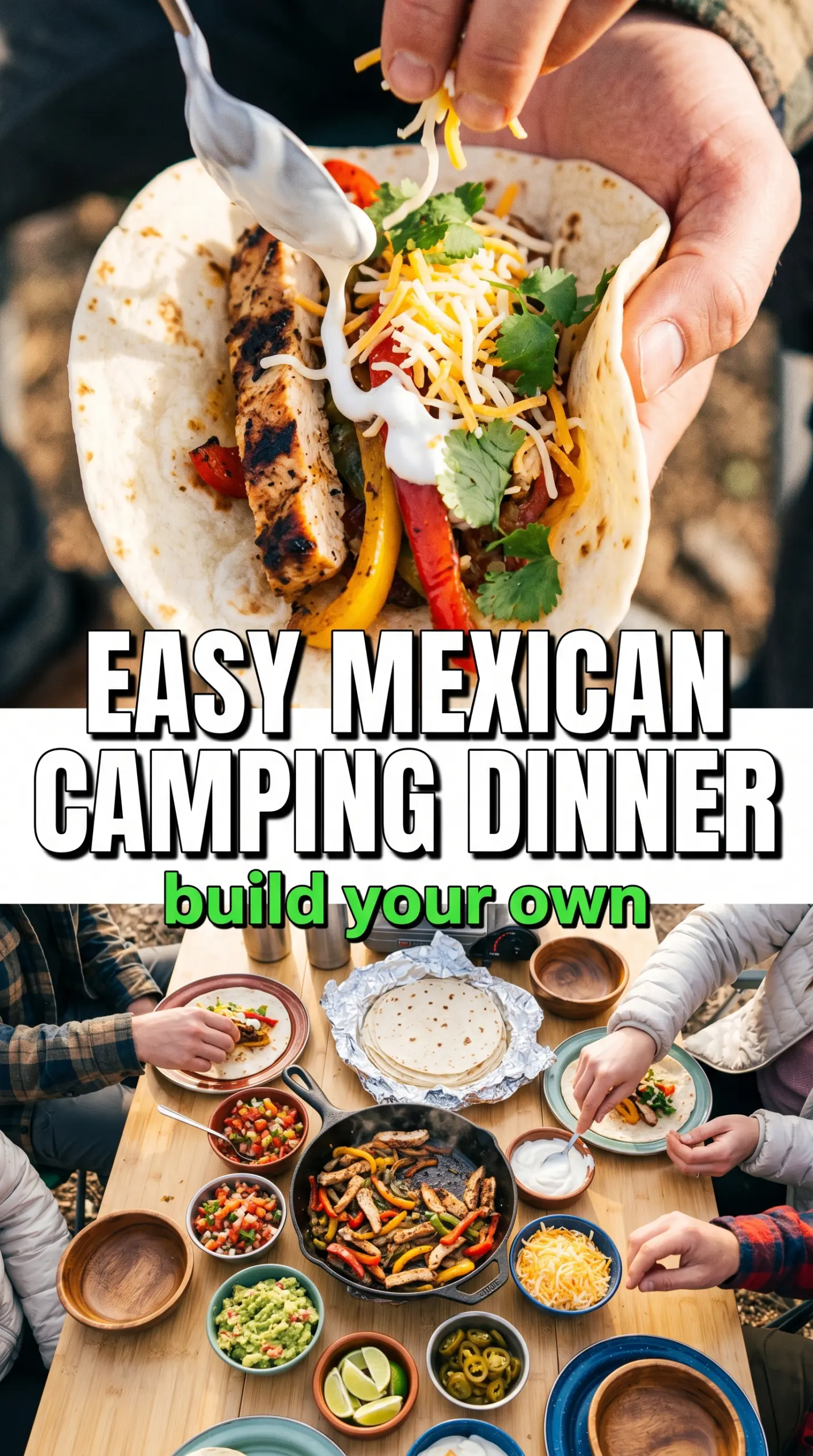 Campfire Fajitas smoky peppers skillet