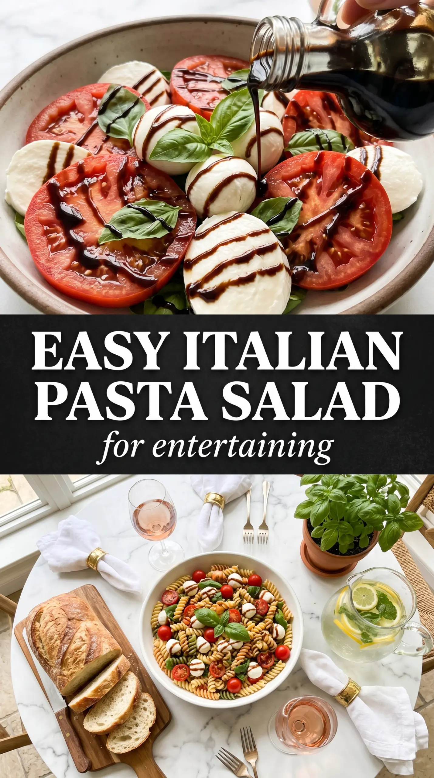 Caprese Pasta Salad fresh vibrant