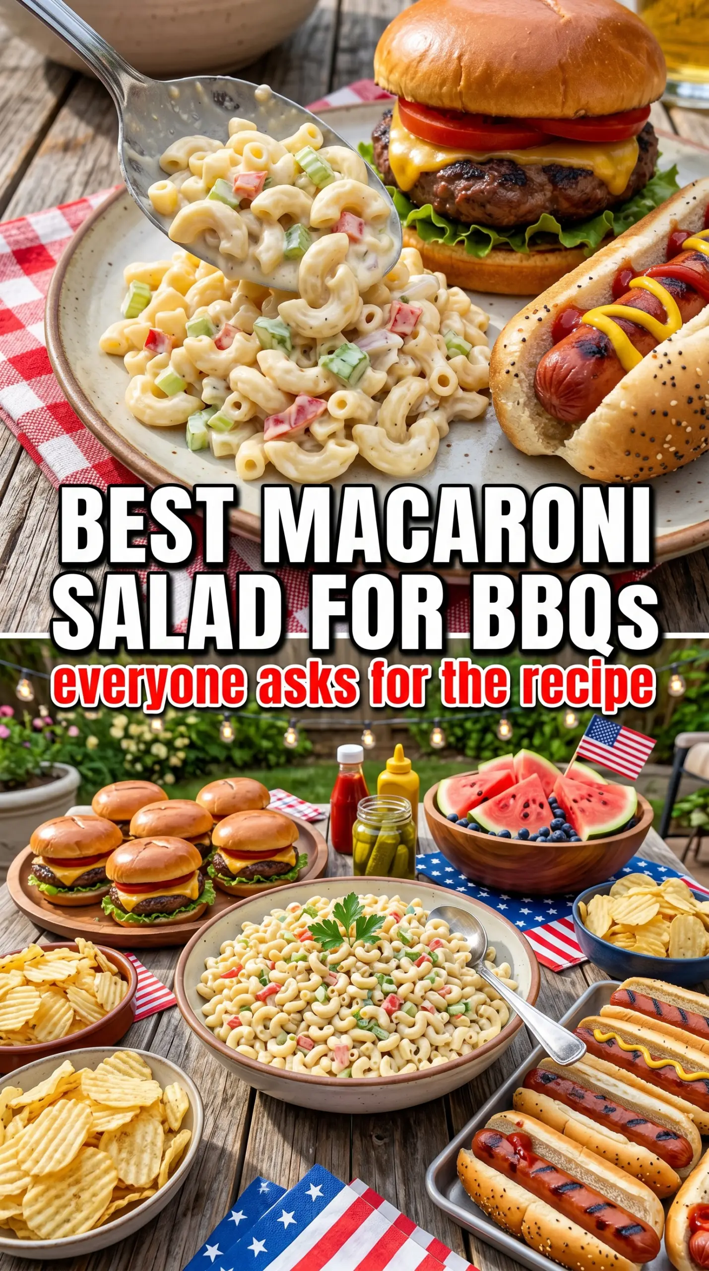 Classic macaroni salad creamy tangy