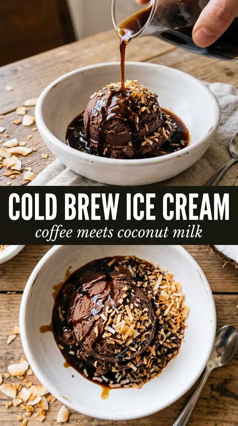 Scooped ice cream or frozen dessert in a bowl