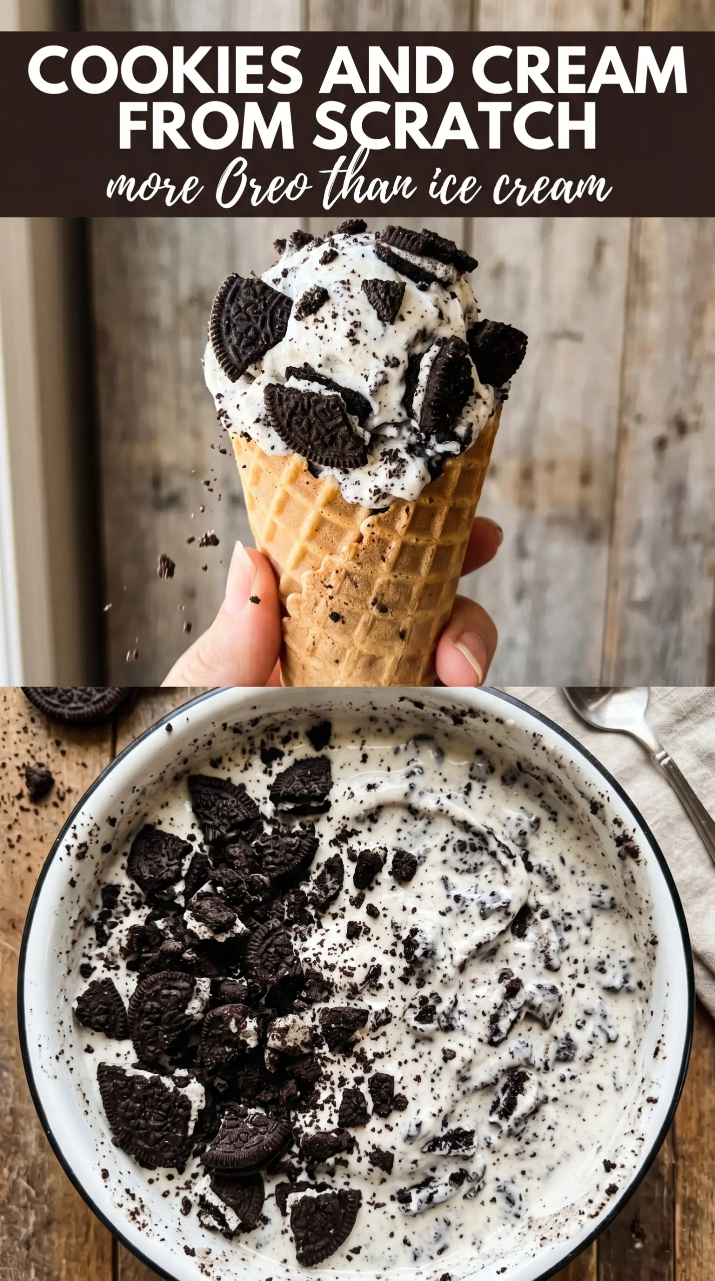 Cookies and Cream Ice Cream creamy cookie-packed
