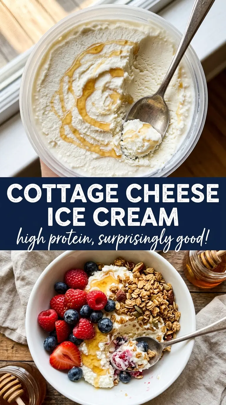 Cottage Cheese Ice Cream creamy protein-packed